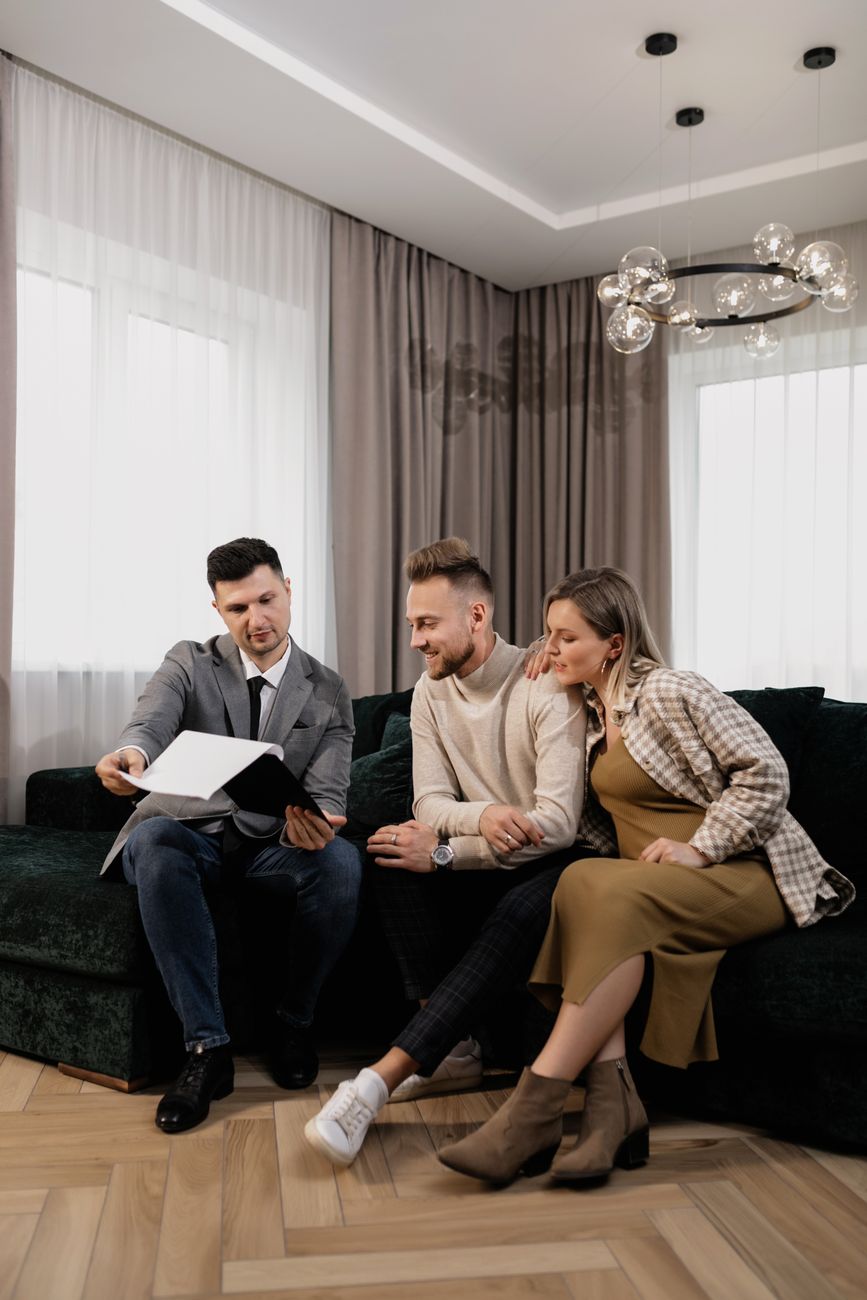 Expat businessman reviewing property deeds and corporate paperwork for a Spanish S.L.