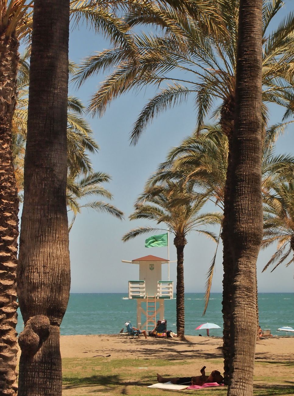 Playamar beach and promenade in Torremolinos on the Costa del Sol