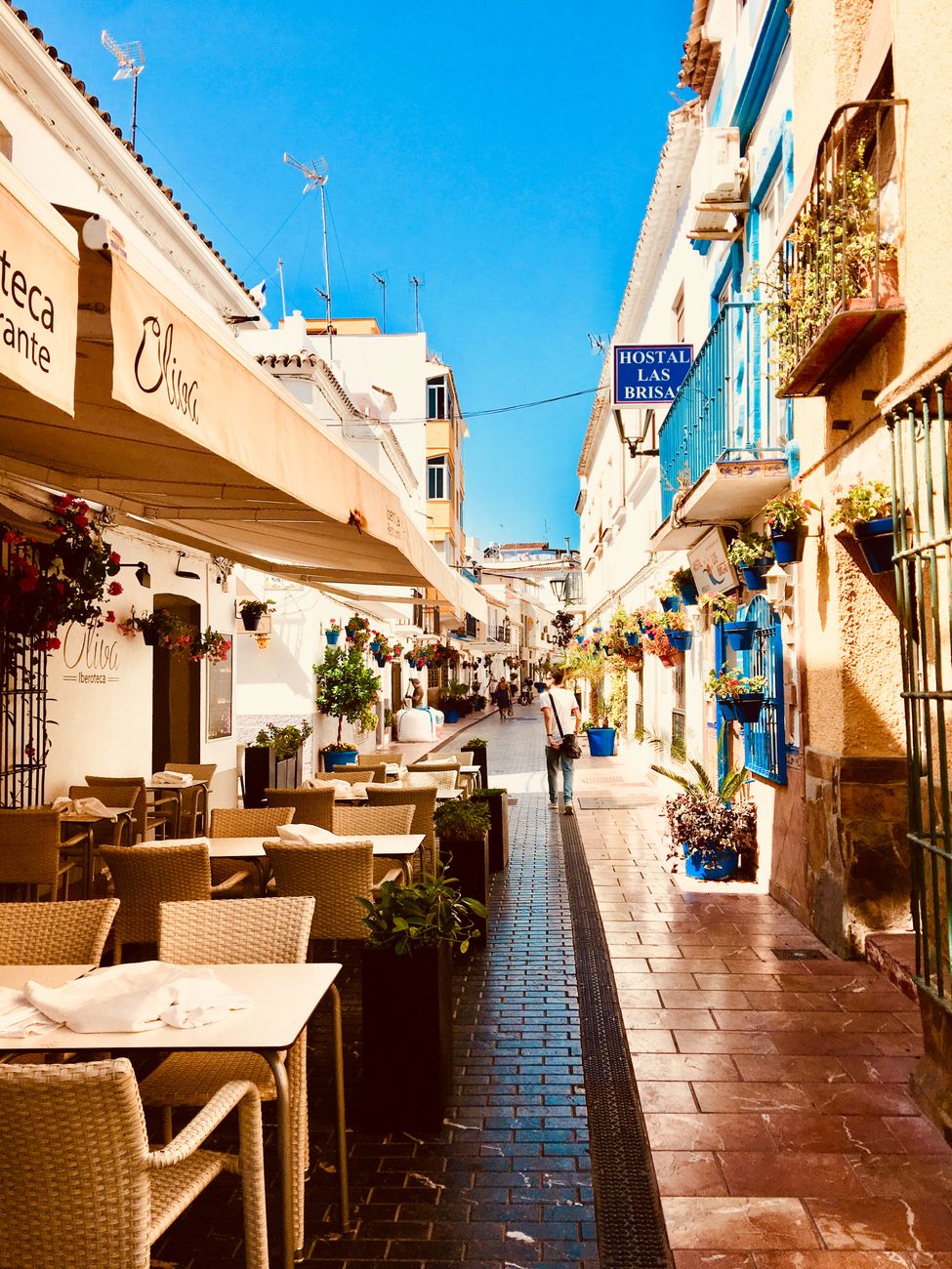 Estepona old town and seafront on the western Costa del Sol