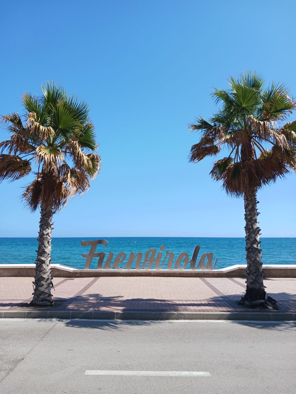 Fuengirola beachfront and promenade on the Costa del Sol