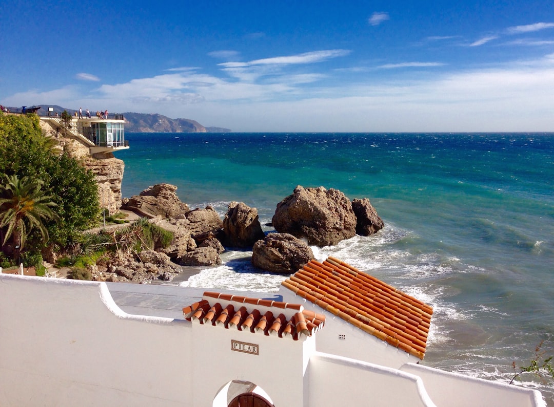 Nerja old town and Burriana beach on the eastern Costa del Sol