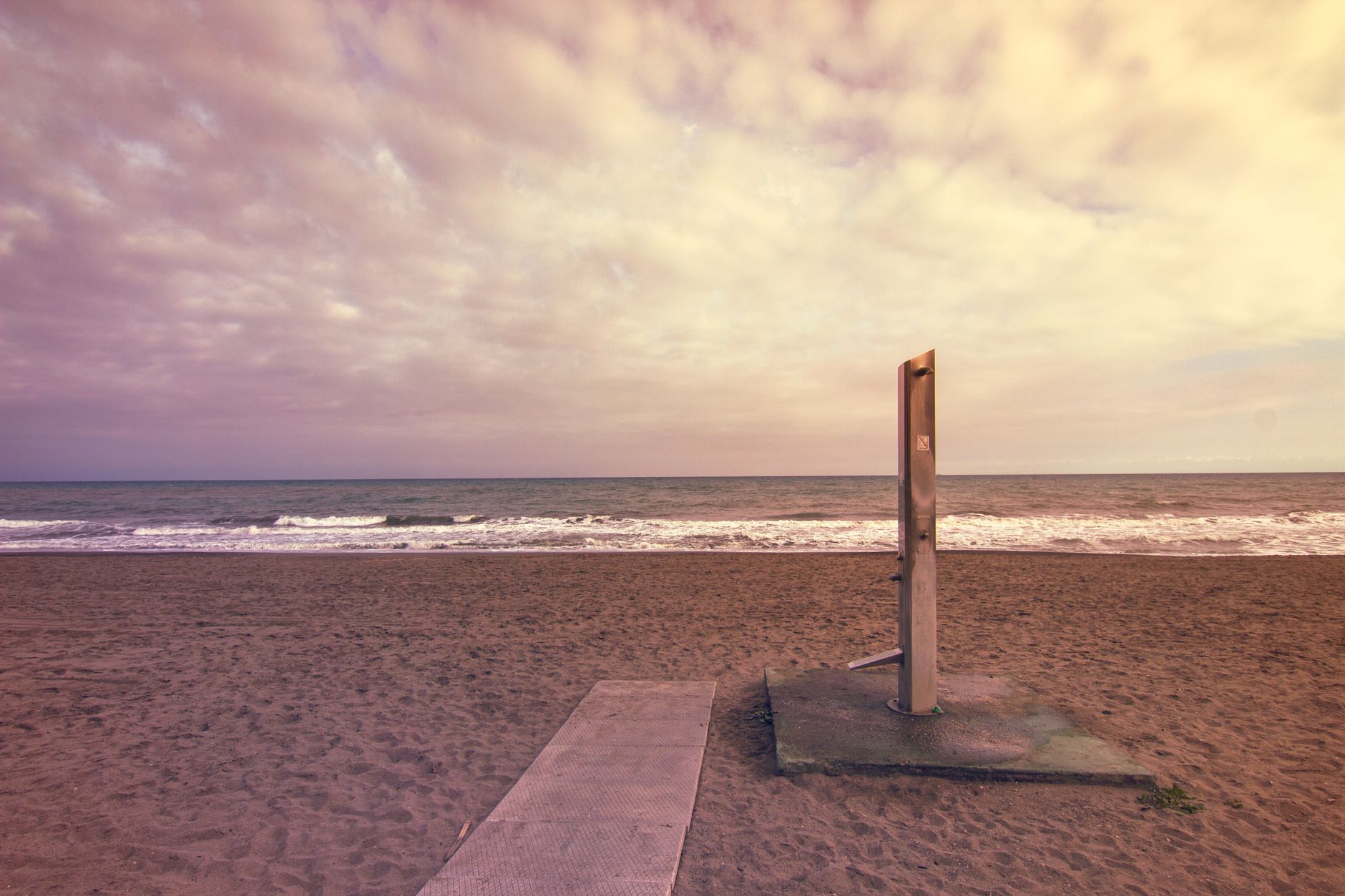 Torremolinos seafront and beach promenade on the Costa del Sol